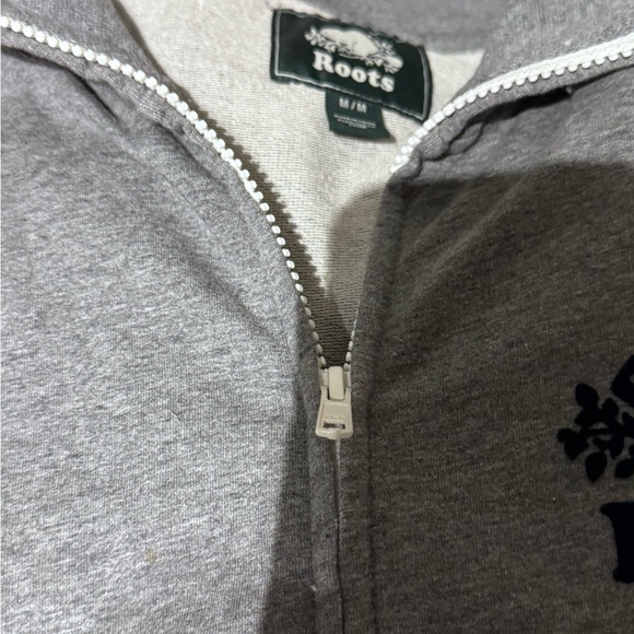 🧥Vintage ROOTS Grey Zipper Casual Jacket - Never worn - Picture 5 of 16
